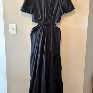 Wayf Black Cutout Maxi Dress